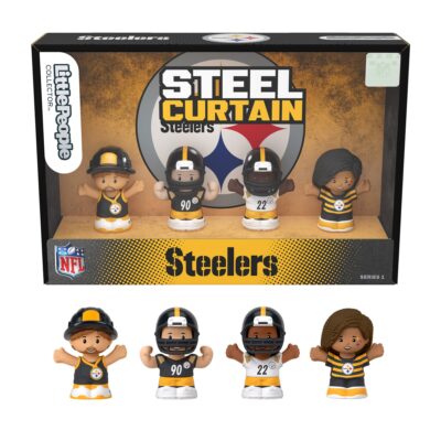 Little People Collector Pittsburgh Steelers Special Edition Set For Adults & NFL Fans, 4 Figures