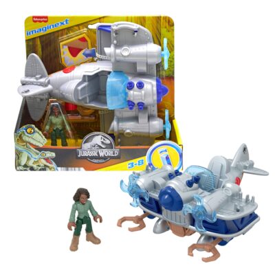 Imaginext-Jurassic World-Kayla et Son Avion-Coffret 4Éléments