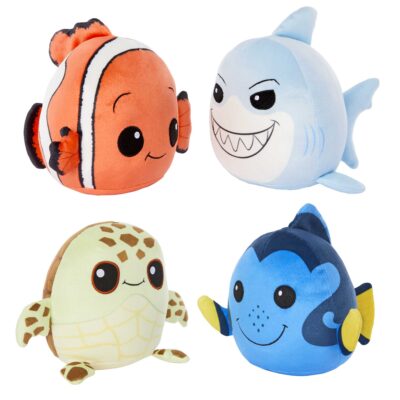 Disney100 Finding Nemo Cuutopia 4 Plush Toys, 5 Inch Plush