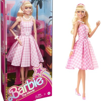 Barbie the Movie Collectible Doll, Margot Robbie As Barbie In Pink Gingham Dress