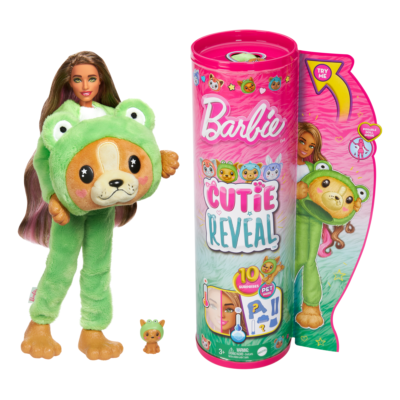 Barbie-Cutie Reveal-Poupée Sur Le thème des Costumes, Chiot Grenouille