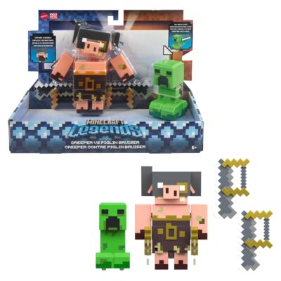 Minecraft-Legends-Coffret de 2 Figurines-Assortiment, Cadeaux enfants