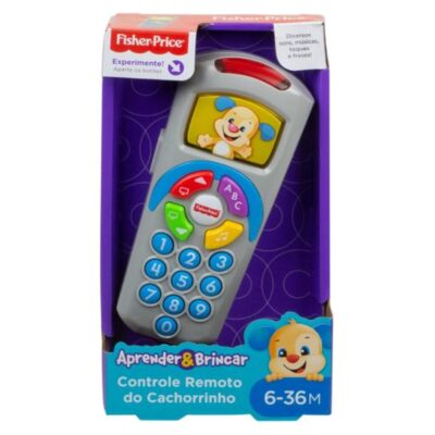 Fisher-Price Aprender e Brincar Brinquedo para Bebês Controle Remoto Cachorrinho