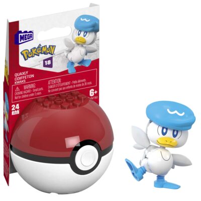 MEGA Pokémon Juguete de Construcción Pokebola Coleccionable de Quaxly