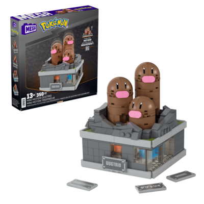 MEGA Pokémon Mini Motion Dugtrio Building Toy Kit (350 Pieces) For Collectors