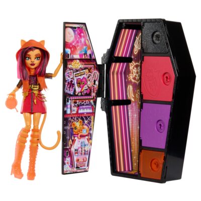 Monster High-Monstrueux Secrets-Coffret Toralei Stripe Frayeurs Néon