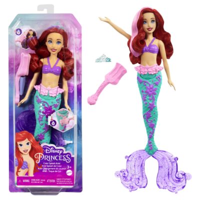 Disney Princesa Muñeca Ariel Cabello Cambios Sorpresa