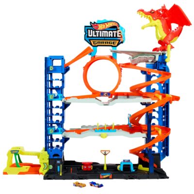 Hot Wheels City Ultimate Garage Playset With 2 Die-Cast Cars, Toy Storage For 50+ Cars