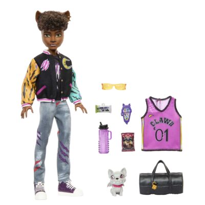 Monster High Doll, Clawd Wolf Doll With Pet And Accessories