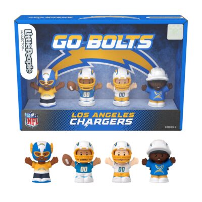 Little People Collector Los Angeles Chargers Special Edition Set For Adults & NFL Fans, 4 Figures