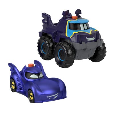 Fisher-Price Batwheels Vehículo de Juguete Paquete de 2 Bam y Buff