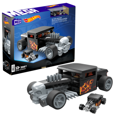 MEGA Hot Wheels Bone Shaker Vehicle Building Toy Kit (334 Pieces) For Collectors