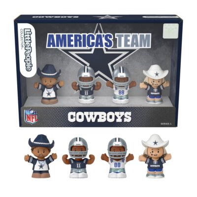 Little People Collector Dallas Cowboys Special Edition Set For Adults & NFL Fans, 4 Figures